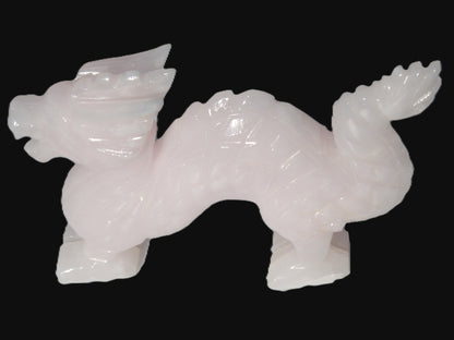 Mangano Calcite hand-carved Dragon 952g Rocks and Things