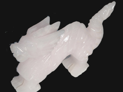 Mangano Calcite hand-carved Dragon 952g Rocks and Things