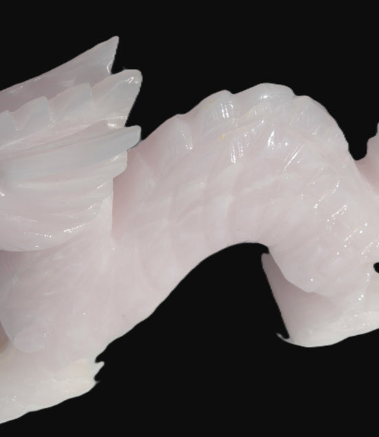 Mangano Calcite hand-carved Dragon 907g Rocks and Things