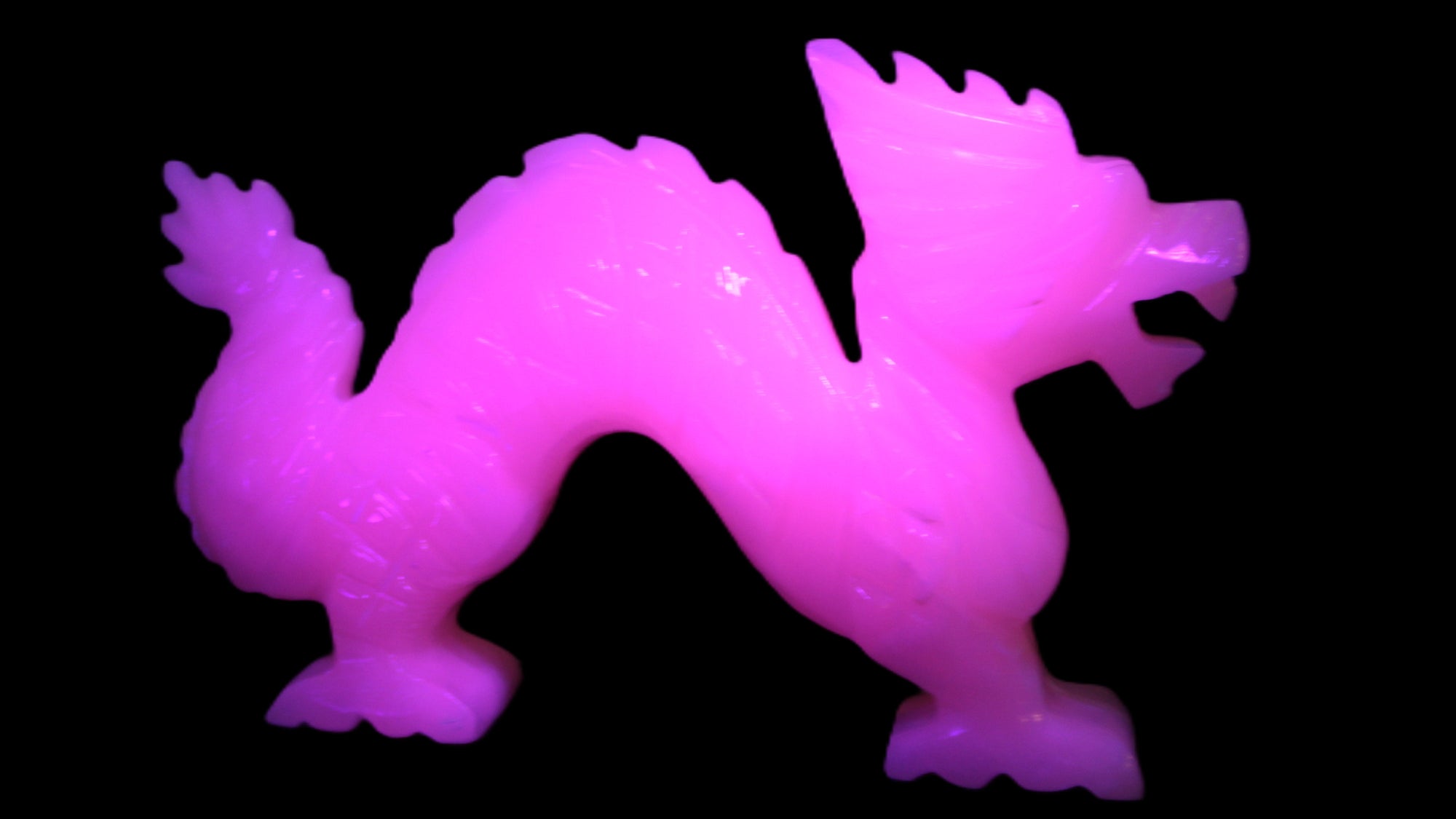 Mangano Calcite hand-carved Dragon 907g Rocks and Things