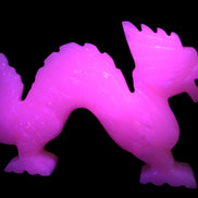 Mangano Calcite hand-carved Dragon 907g Rocks and Things