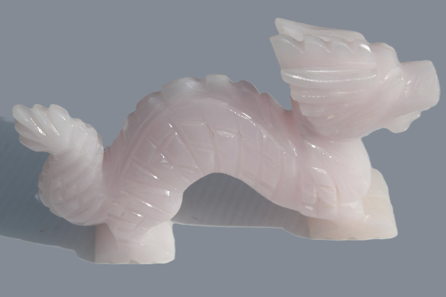 Mangano Calcite hand-carved Dragon 907g Rocks and Things