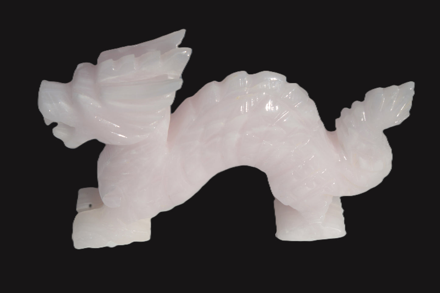 Mangano Calcite hand-carved Dragon 907g Rocks and Things