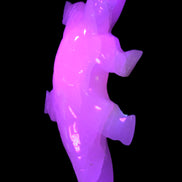 Mangano Calcite hand-carved crocodile 837g Rocks and Things