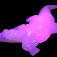 Mangano Calcite hand-carved crocodile 837g Rocks and Things