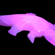 Mangano Calcite hand-carved crocodile 837g Rocks and Things