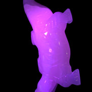 Mangano Calcite hand-carved crocodile 837g Rocks and Things