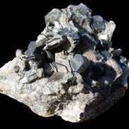 Black Tourmaline crystals massed with amazing Lepidolite sandwiches and Muscovite clusters in Feldspar matrix 800g - Rocks and Things Store