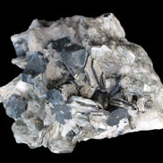 Black Tourmaline crystals massed with amazing Lepidolite sandwiches and Muscovite clusters in Feldspar matrix 800g - Rocks and Things Store