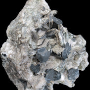 Black Tourmaline crystals massed with amazing Lepidolite sandwiches and Muscovite clusters in Feldspar matrix 800g in sunlight - Rocks and Things Store