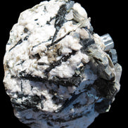 Black Tourmaline crystals massed with amazing Lepidolite sandwiches and Muscovite clusters in Feldspar matrix 800g in sunlight - Rocks and Things Store