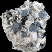 Black Tourmaline crystals massed with amazing Lepidolite sandwiches and Muscovite clusters in Feldspar matrix 800g in sunlight - Rocks and Things Store