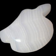 Mangano Calcite hand-carved bitten apple 80g Rocks and Things