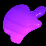 Mangano Calcite hand-carved bitten apple 80g Rocks and Things