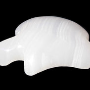 Mangano Calcite hand-carved bitten apple 80g Rocks and Things