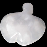 Mangano Calcite hand-carved apple 62-68g Rocks and Things