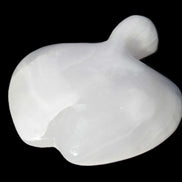 Mangano Calcite hand-carved apple 62-68g Rocks and Things