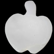 Mangano Calcite hand-carved apple 62-68g Rocks and Things