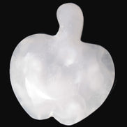 Mangano Calcite hand-carved apple 62-68g Rocks and Things