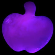 Mangano Calcite hand-carved apple 62-68g Rocks and Things