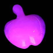 Mangano Calcite hand-carved apple 62-68g Rocks and Things