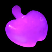 Mangano Calcite hand-carved apple 62-68g Rocks and Things