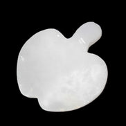 Mangano Calcite hand-carved apple 50-59g in sunlight - Rocks and Things Store