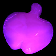 Mangano Calcite hand-carved apple 50-59g Rocks and Things