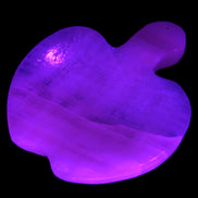 Mangano Calcite hand-carved apple 50-59g Rocks and Things