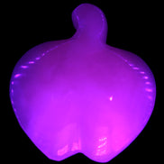 Mangano Calcite hand-carved apple 50-59g Rocks and Things