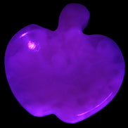 Mangano Calcite hand-carved apple 50-59g Rocks and Things