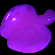 Mangano Calcite hand-carved apple 50-59g Rocks and Things