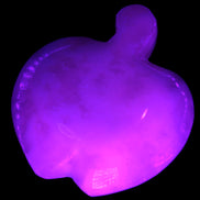 Mangano Calcite hand-carved apple 50-59g Rocks and Things