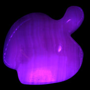 Mangano Calcite hand-carved apple 50-59g Rocks and Things