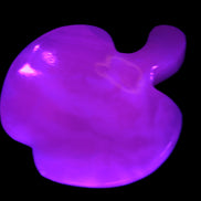 Mangano Calcite hand-carved apple 50-59g Rocks and Things