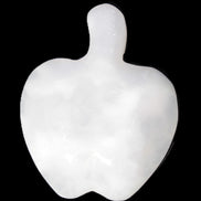 Mangano Calcite hand-carved apple 41-49g in sunlight - Rocks and Things Store