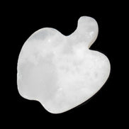 Mangano Calcite hand-carved apple 41-49g in sunlight - Rocks and Things Store