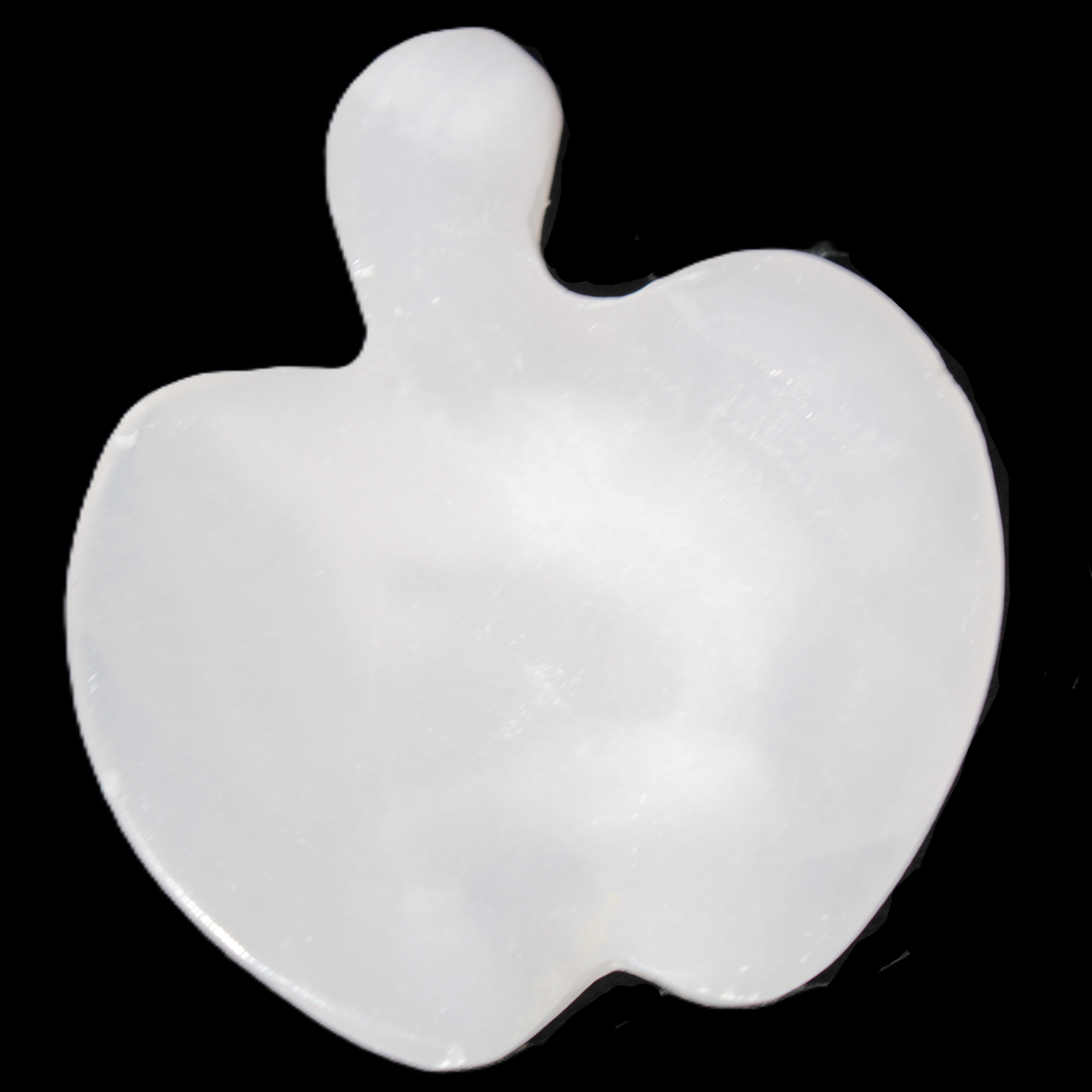 Mangano Calcite hand-carved apple 41-49g in sunlight - Rocks and Things Store