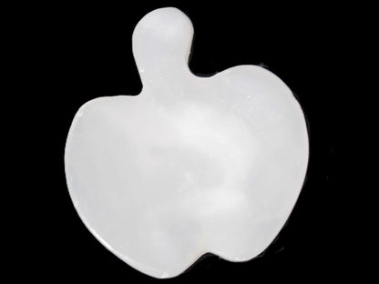 Mangano Calcite hand-carved apple 41-49g Rocks and Things