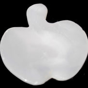 Mangano Calcite hand-carved apple 41-49g in sunlight - Rocks and Things Store