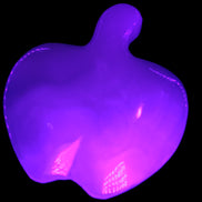 Mangano Calcite hand-carved apple 41-49g Rocks and Things