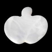 Mangano Calcite hand-carved apple 41-49g Rocks and Things