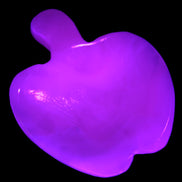 Mangano Calcite hand-carved apple 41-49g Rocks and Things