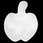 Mangano Calcite hand-carved apple 41-49g Rocks and Things