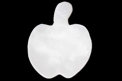 Mangano Calcite hand-carved apple 41-49g Rocks and Things