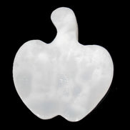 Mangano Calcite hand-carved apple 41-49g Rocks and Things