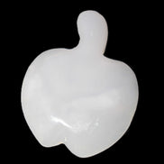 Mangano Calcite hand-carved apple 41-49g Rocks and Things