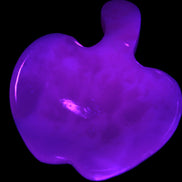 Mangano Calcite hand-carved apple 41-49g Rocks and Things
