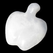 Mangano Calcite hand-carved apple 41-49g Rocks and Things
