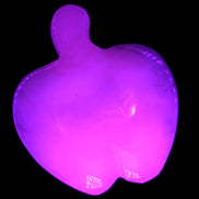 Mangano Calcite hand-carved apple 41-49g Rocks and Things